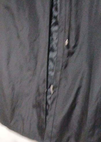 Uzun Siyah Düğmeli Kadın Palto - Görsel 5