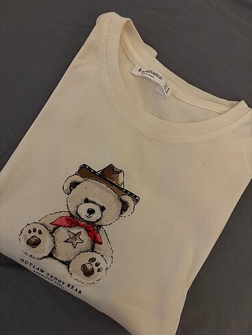 Stradivarius Teddy Bear Crop