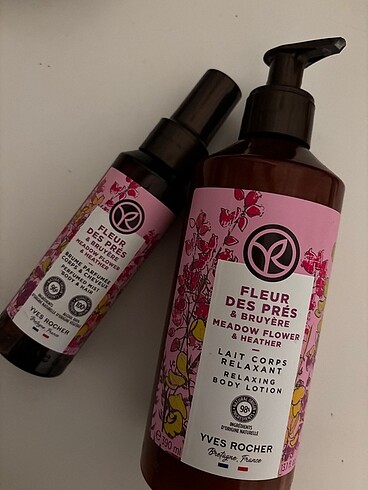 Yves Rocher Romantik kır çiçekleri vücut spreyi ve kremi | yanla
