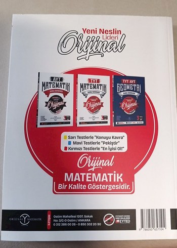  AYT Matematik Orijinal Soru Bankası