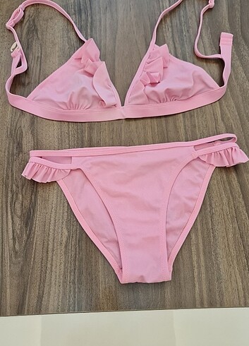 36 Beden pembe Renk Bikini Takım
