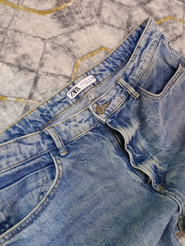 Zara mavi jeans y2k casual — görsel 2/4