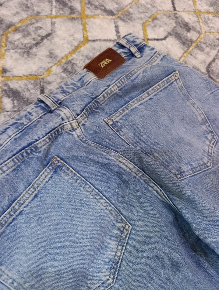 Zara mavi jeans y2k casual — görsel 3/4