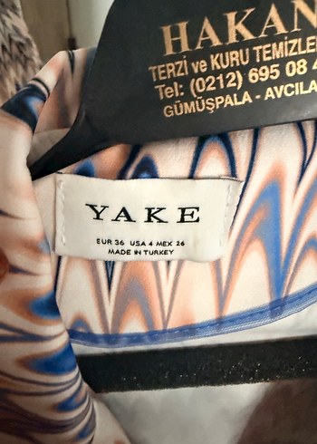 Diğer Kadın Çok Renkli Uzun Kesim Kravat Desenli Blazer