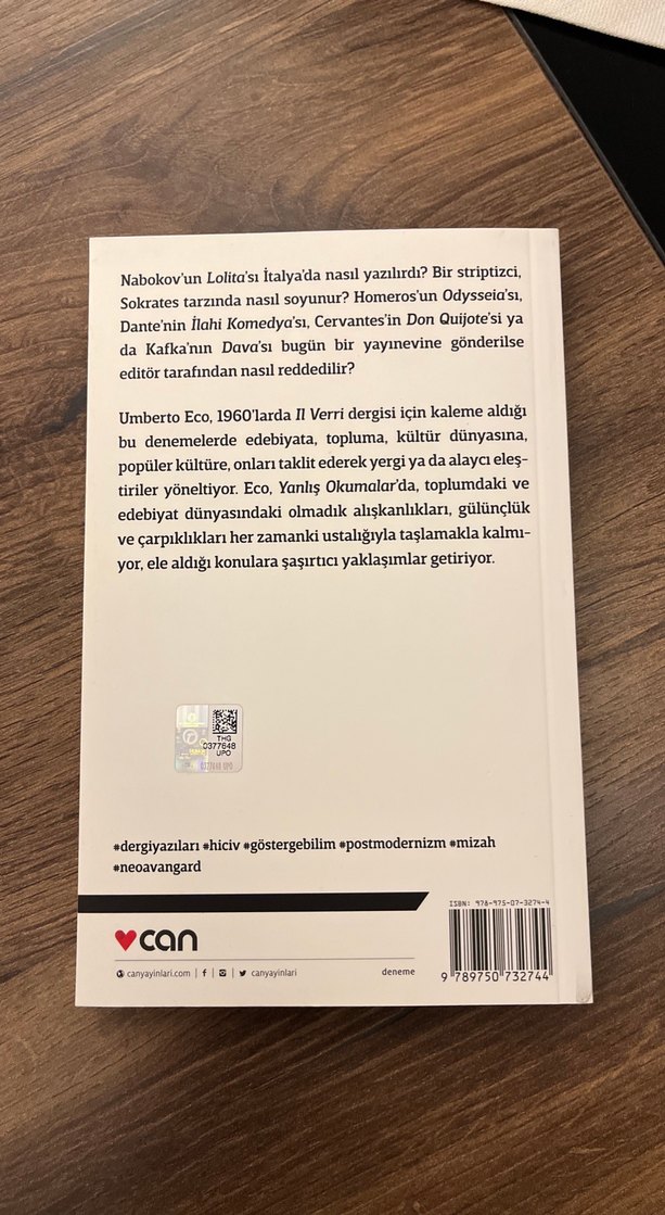 Umberto Eco - Yanlış Okumalar 13. Baskı - Görsel 2