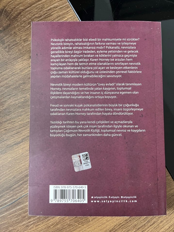 Çağımızın Nevrotik Kişiliği - Karen Horney - Görsel 2