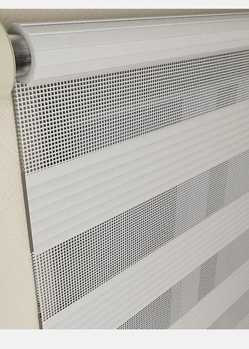 Gri Beyaz Çizgili Modern Perde 80eni200boyu - Görsel 2