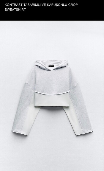 Zara Kapüşonlu Sweatshirt