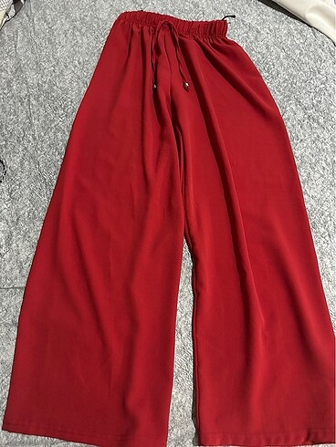 Plazo pantolon kırmızı