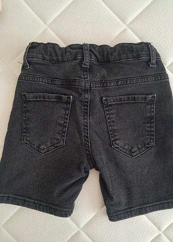Defacto Defacto Erkek Çocuk Düğmeli Gri Denim Şort