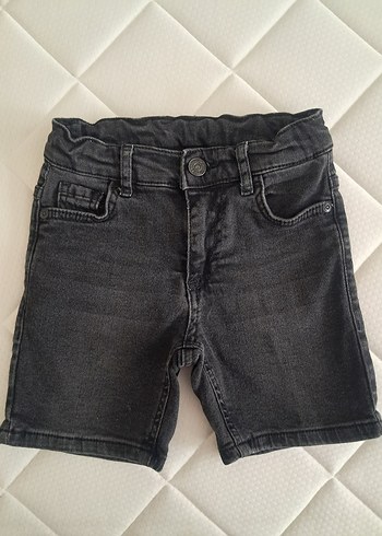 Defacto Erkek Çocuk Düğmeli Gri Denim Şort