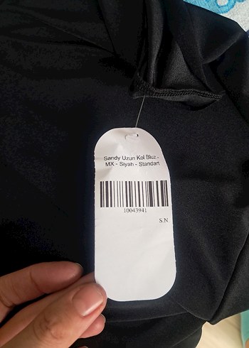 m Beden Drapeli Siyah Yüksek Yakalı Kadın Bluz