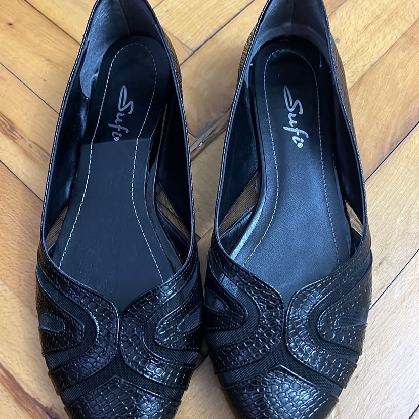 Klasik Siyah Parlak Yılan Desenli Babet - Görsel 3