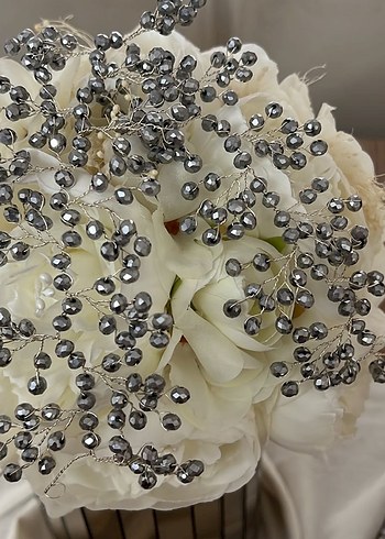 İnci Detaylı Gri Bohem Saç Aksesuarı - Görsel 3