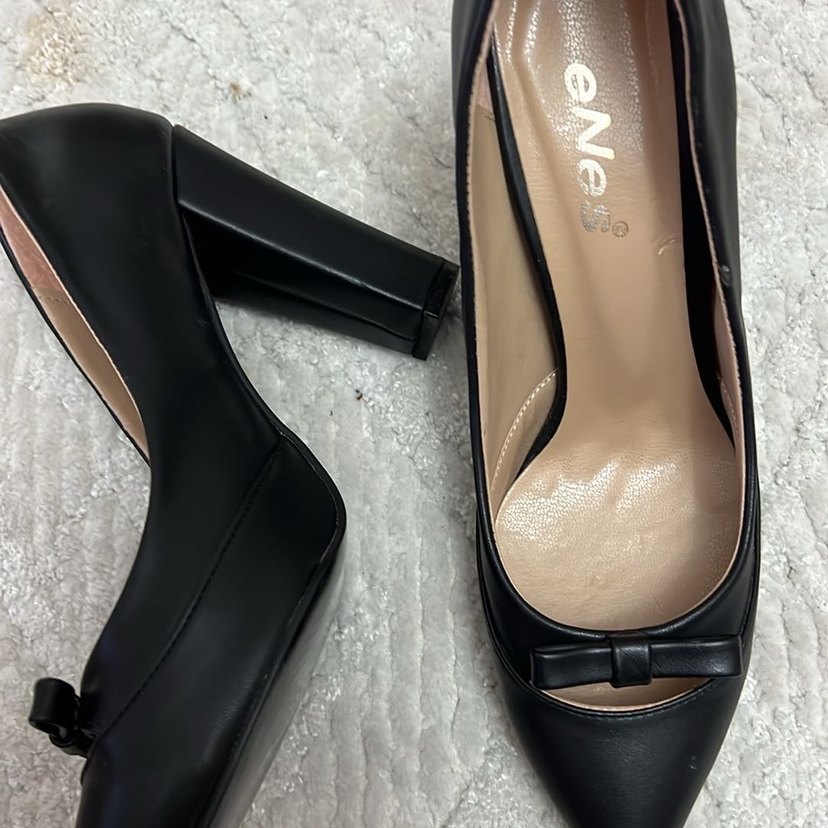 Siyah Fiyonk Detaylı Stiletto Topuklu Kadın Ayakkabı - Görsel 3