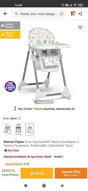 Mamas Papas Mama Sandalyesi