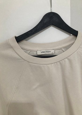 Bej Kadın Oversize  Sweatshirt - Görsel 2