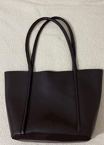 Kahverengi Deri Kadın Çanta - Görsel 3