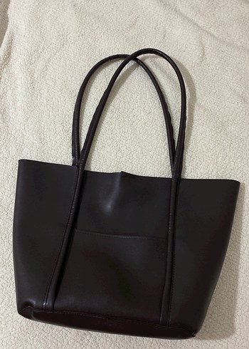 Kahverengi Deri Kadın Çanta - Görsel 2