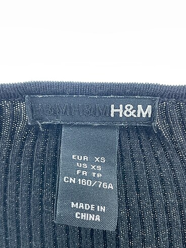 xs Beden siyah Renk H&M Bluz %70 İndirimli.