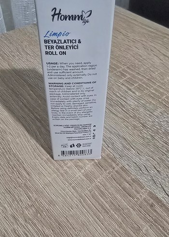 Hommy Life Beyazlatıcı ve Ter Önleyici Roll-On - Görsel 2