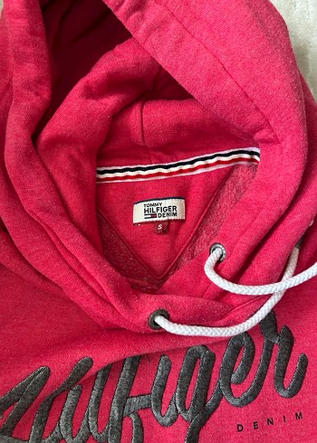 s Beden pembe Renk Tommy Hilfiger Pembe Kapüşonlu Sweatshirt