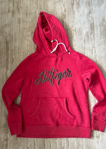 Tommy Hilfiger Pembe Kapüşonlu Sweatshirt