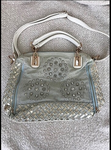 American Vintage taşlı kol çantası