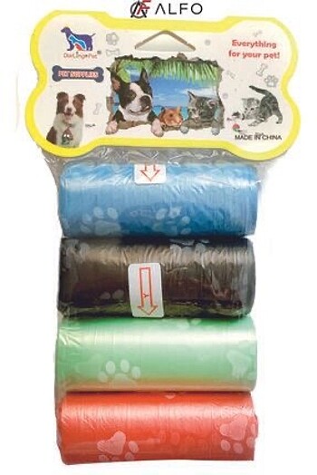 4'lü Rulo Kedi Köpek Dışkı Poşeti