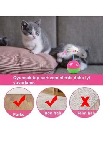 Beyaz Kedi Oyuncağı Tüy Detaylı - Görsel 4