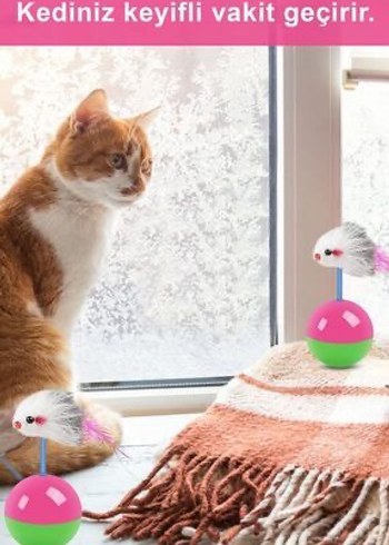 Beyaz Kedi Oyuncağı Tüy Detaylı - Görsel 3