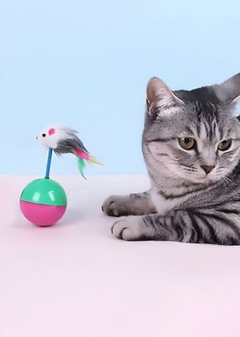 Beyaz Kedi Oyuncağı Tüy Detaylı - Görsel 2