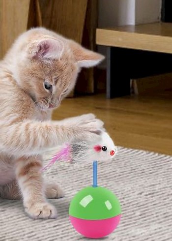 Beyaz Kedi Oyuncağı Tüy Detaylı - Görsel 8