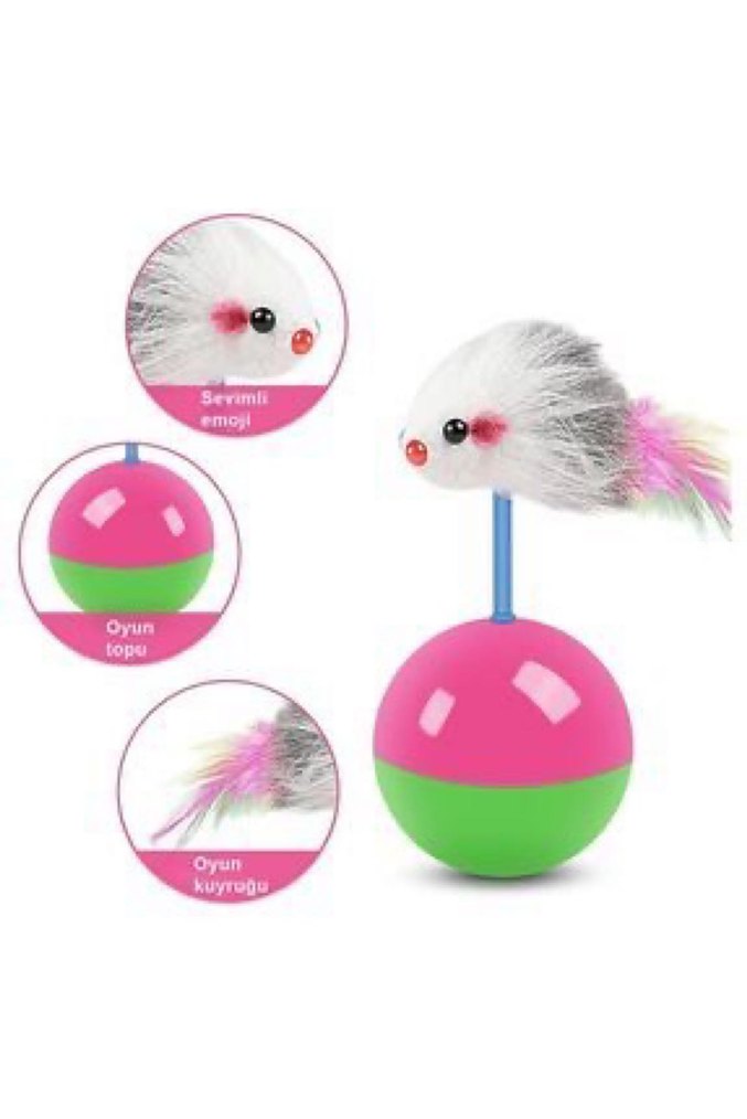 Beyaz Kedi Oyuncağı Tüy Detaylı - Görsel 5