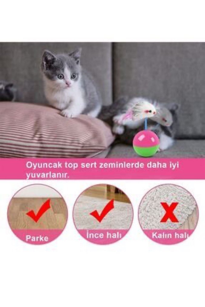 Beyaz Kedi Oyuncağı Tüy Detaylı - Görsel 4