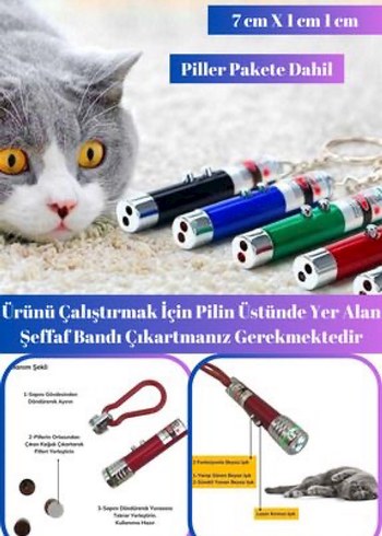Kedi Lazer 3 Fonksiyonlu Işıklı Led - Görsel 4