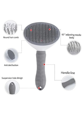 Otomatik Temizlenen Tuşlu Tarak Kedi ve köpek için - Görsel 2