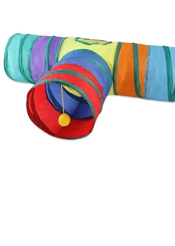 Renkli Çoklu Kedi Oyun Tüneli 3 yollu - Görsel 2