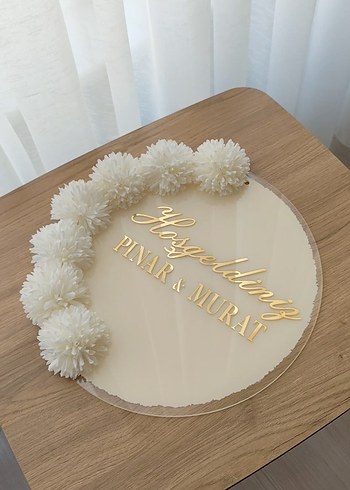 çiçekli kapı süsü