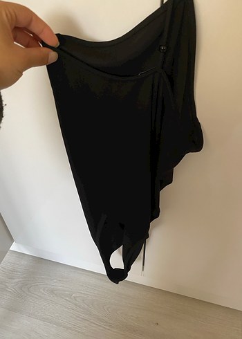 Siyah Straplez Midi Bustiyer - Görsel 3