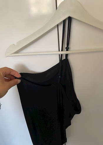 Siyah Straplez Midi Bustiyer - Görsel 4