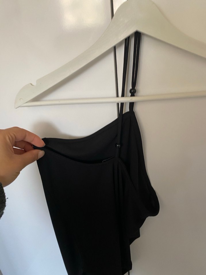 Siyah Straplez Midi Bustiyer - Görsel 4