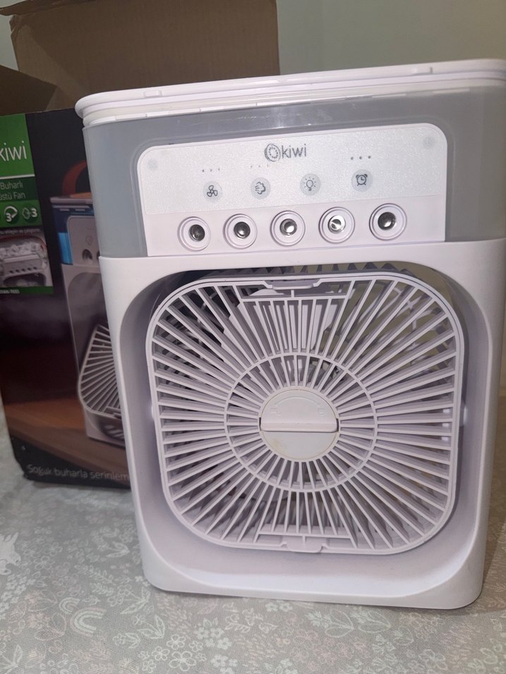 3 ü 1 arada nemlendirici, gece lambası ve soğuk buharlı fan - Görsel 2