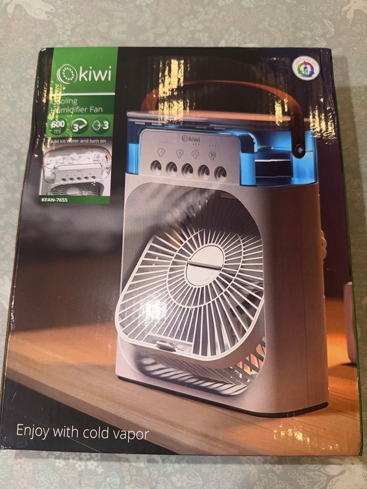 3 ü 1 arada nemlendirici, gece lambası ve soğuk buharlı fan - Görsel 3