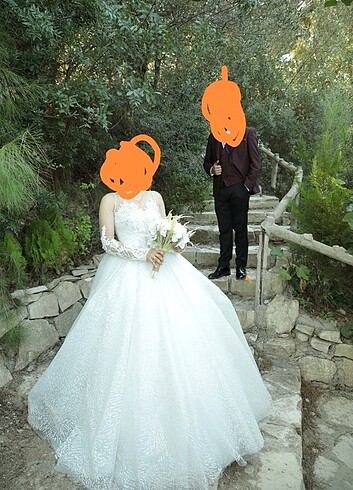 Özel dikim Helen kesim gelinlik - Görsel 3