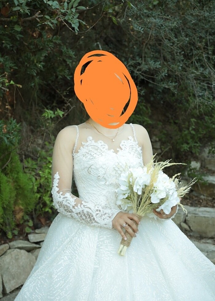 Özel dikim Helen kesim gelinlik - Görsel 2