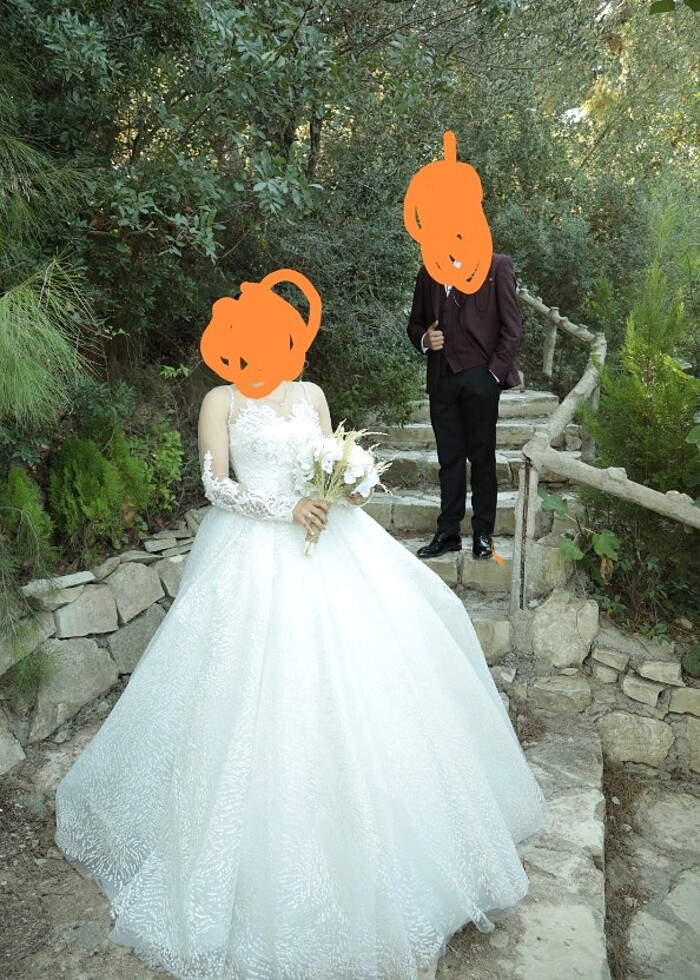 Özel dikim Helen kesim gelinlik - Görsel 3