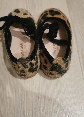 Kız Çocuk Leopar Desenli Kürklü Babet - Görsel 2