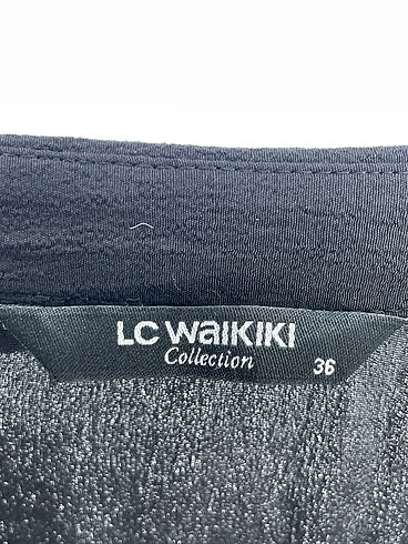 36 Beden siyah Renk LC Waikiki Uzun Elbise %70 İndirimli.