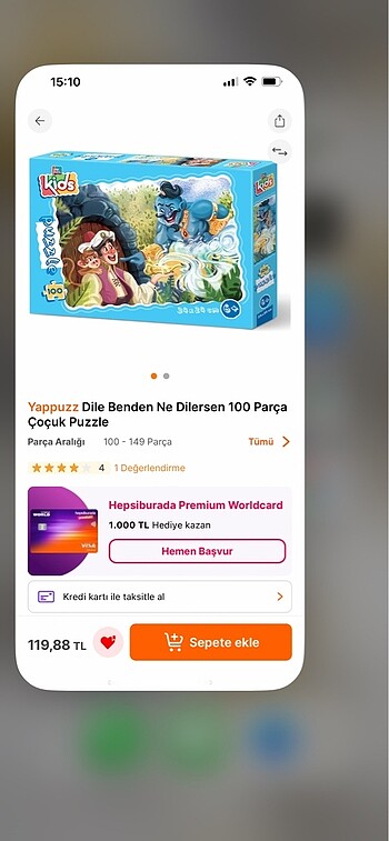  Beden Renk Puzzle 100 parça